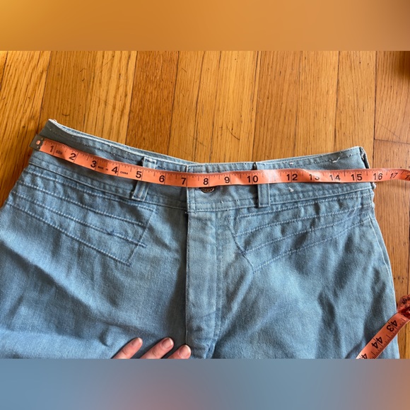 70s Vintage Maverick Light Wash Wide Leg Jeans - Picture 9 of 9